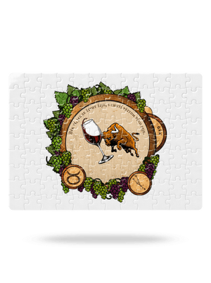 Vinný horoskop: Býk puzzle White