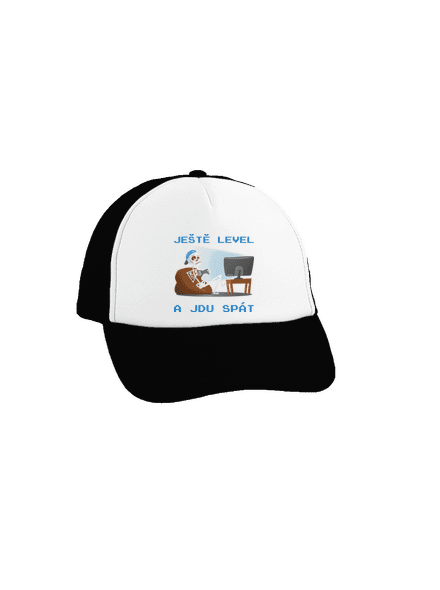 Ještě level kšiltovka truckerka Black cap