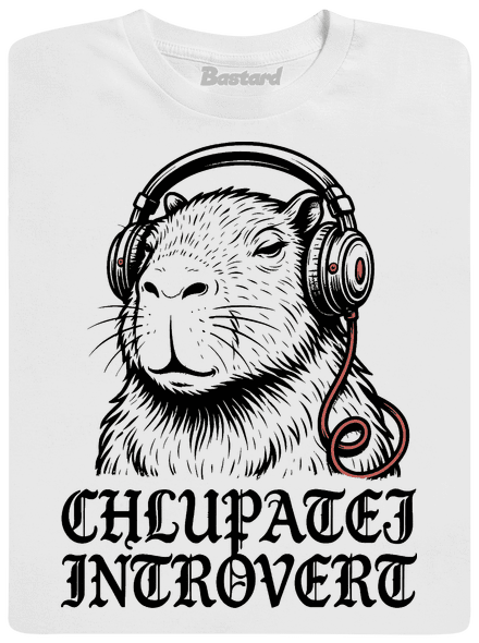 Chlupatej introvert dětské tričko White