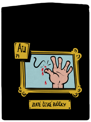 Zlaté české ručičky dámská mikina na zip Black