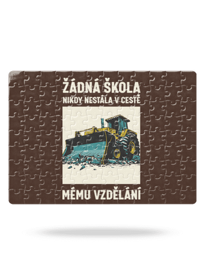 Žádná škola puzzle White