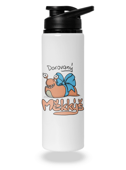 Darovaný měkkýš lahev na vodu White