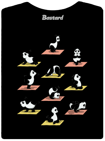 Pandí jóga dámské tričko Black