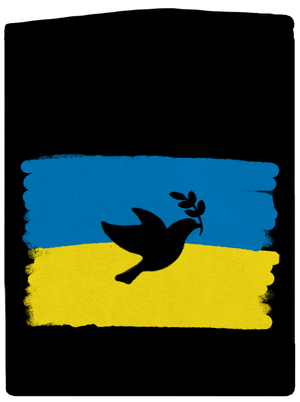 Ukrajina - Holubice dámská mikina na zip Black