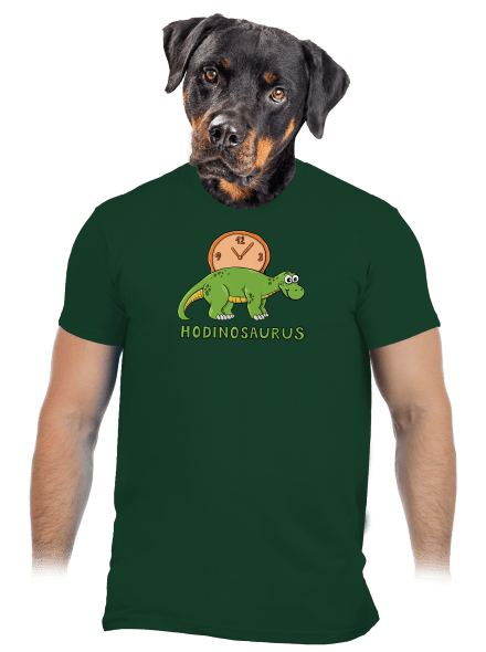 Hodinosaurus pánské tričko Bottle Green
