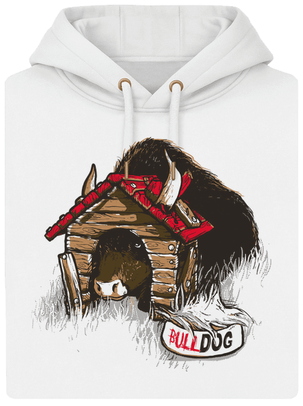 Bulldog unisex mikina premium Snowwhite