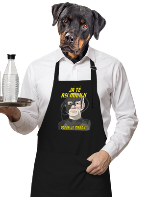 Zamilovaný Borg zástěra Black