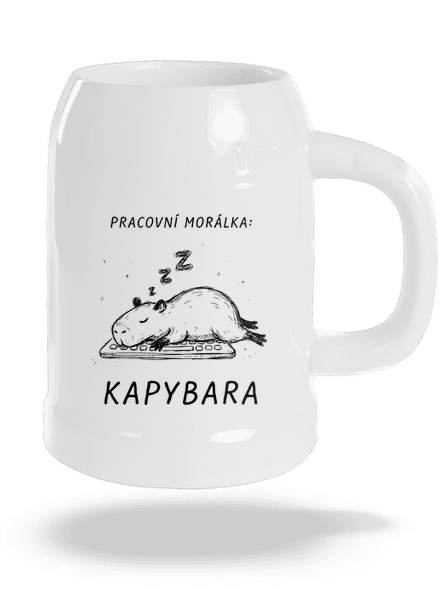 Pracovní morálka půllitr White
