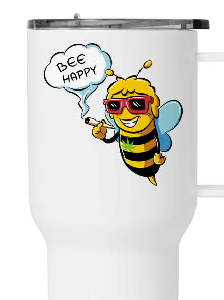 Bee happy termohrnek White