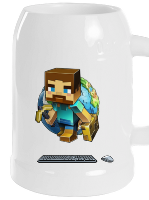 B17: Minecraft půllitr White