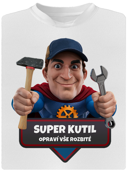 Super táta dětské sportovní tričko White