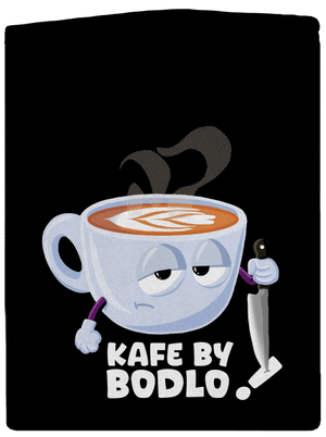 Kafe by bodlo dámská mikina na zip Black