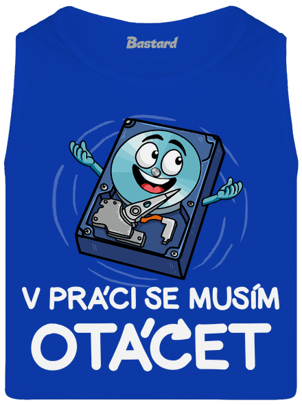 Musím se otáčet pánské tílko Royal Blue