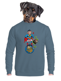 unisex mikina bez kapuce