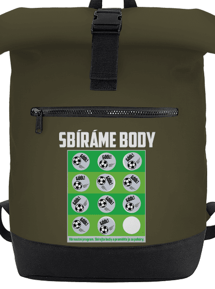 Sbíráme body - fotbal batoh Military Green