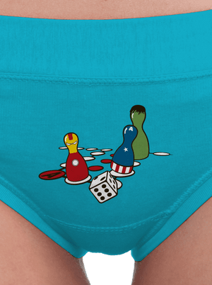Superhrdino nezlob se dámské kalhotky Turquoise
