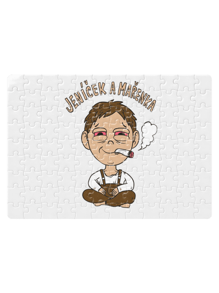 Jeníček a mařenka puzzle White