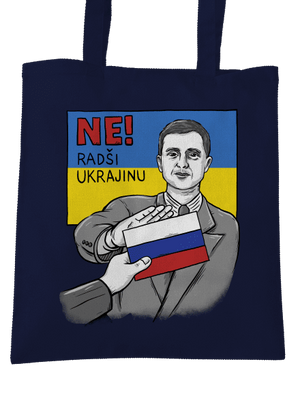 Ne! Radši Ukrajinu taška French Navy