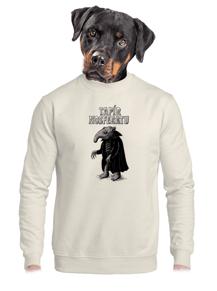Tapír Nosferatu unisex mikina bez kapuce Off White