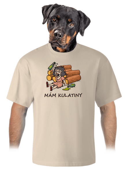 Mám kulatiny unisex tričko oversized Almond