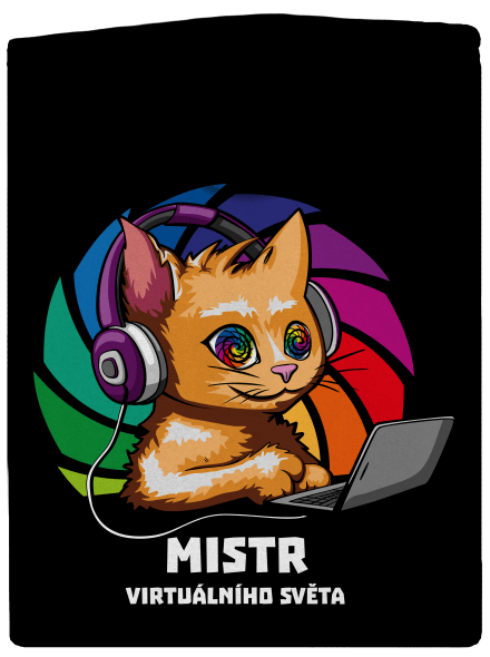 Mistr virtuálního světa dámská mikina na zip Black