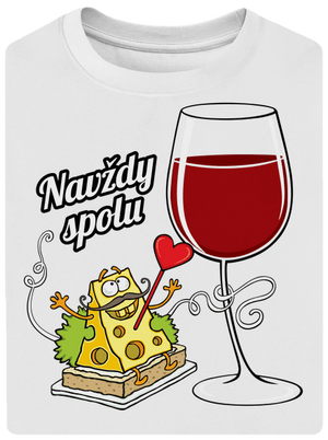 Navždy spolu unisex tričko oversized White