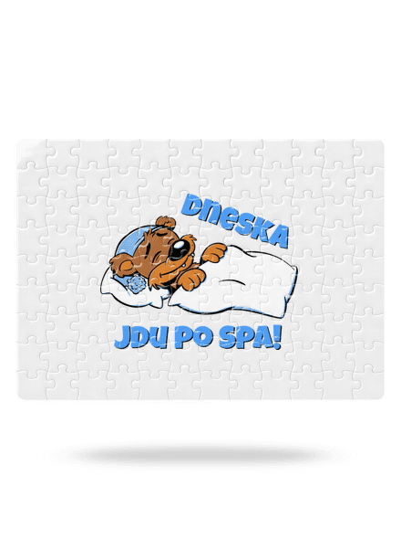 Dneska jdu po spa puzzle White