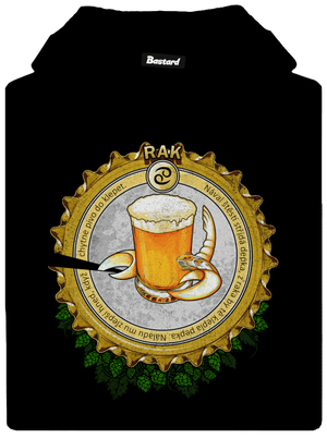 Pivní horoskop: Rak pánská mikina klokanka Black