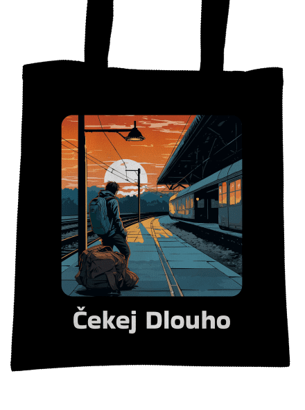 Čekej dlouho taška Black