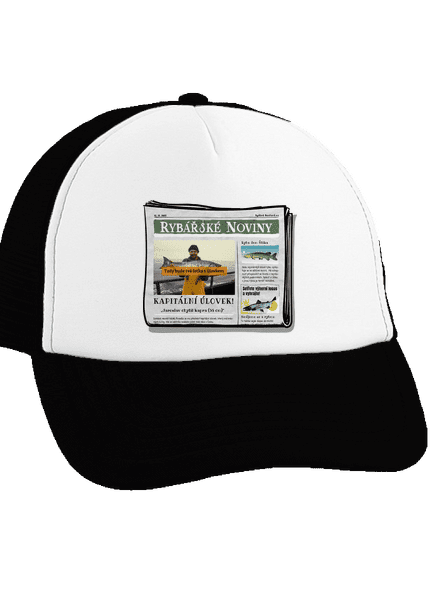 Rybářské noviny kšiltovka truckerka Black cap