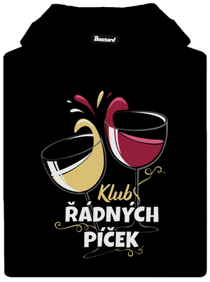 Klub řádných píček pánská mikina klokanka Black