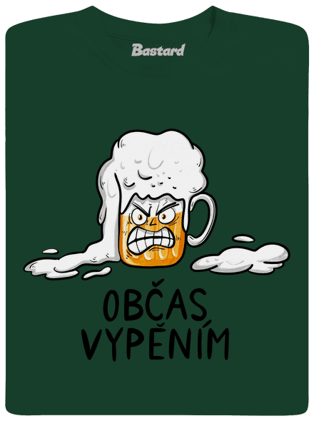 Občas vypěním pánské dlouhý rukáv Bottle Green