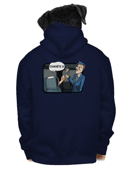Cvakněte si pánská mikina na zip Navy