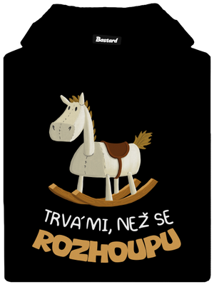 Než se rozhoupu pánská mikina klokanka Black