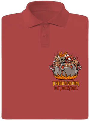 Co Doom dal pánská polokošile Burgundy