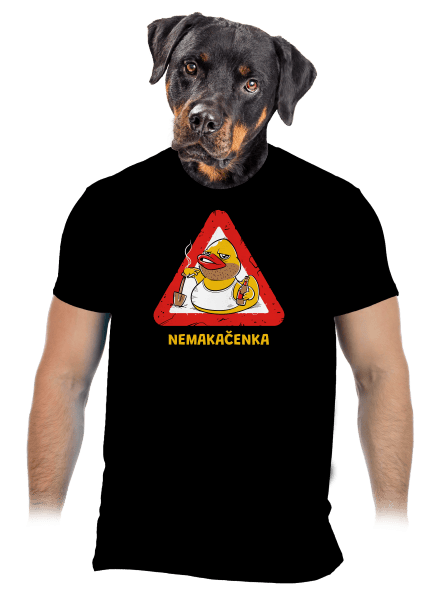 Nemakačenka pánské tričko Black