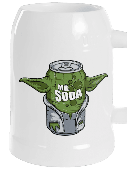 Mr. Soda půllitr White