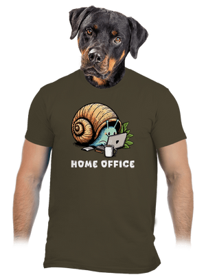 Šnekův home office pánské tričko Urban Khaki