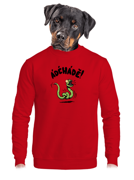 Ádéhádě unisex mikina bez kapuce Red