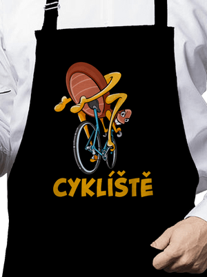 Cyklíště zástěra Black