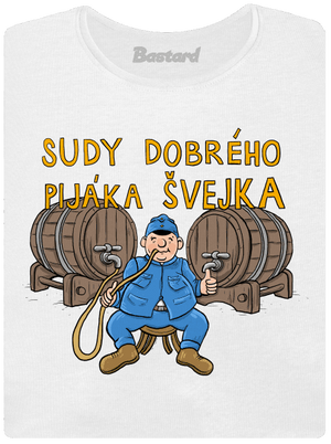 Sudy dobrého pijáka Švejka dámské tričko premium White