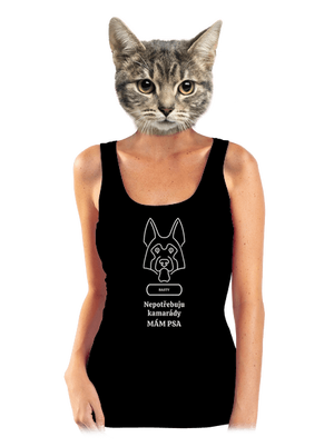 Nemůžu, mám psa dámské tílko klasické Black