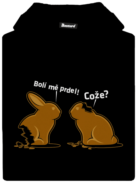 Bolí mě prdel dětská mikina klokanka Black