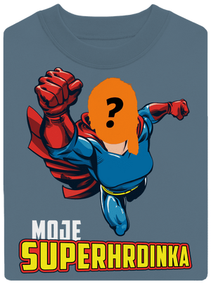 Moje superhrdinka unisex mikina bez kapuce Nordic Blue