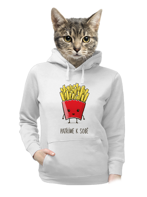 Patříme k sobě dámská mikina klokanka White