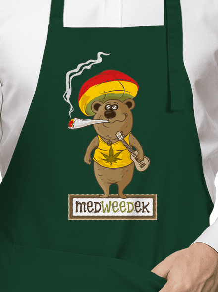 Medweedek zástěra Bottle Green