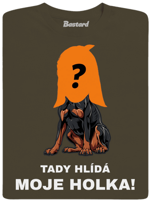 Tady hlídám já pánské tričko Urban Khaki