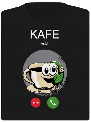 Kafe volá dámské sportovní tričko Black