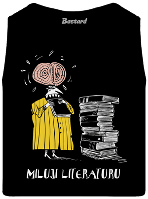 Miluji literaturu pánské tílko Black