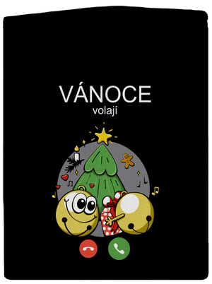 Vánoce volají dámská mikina na zip Black